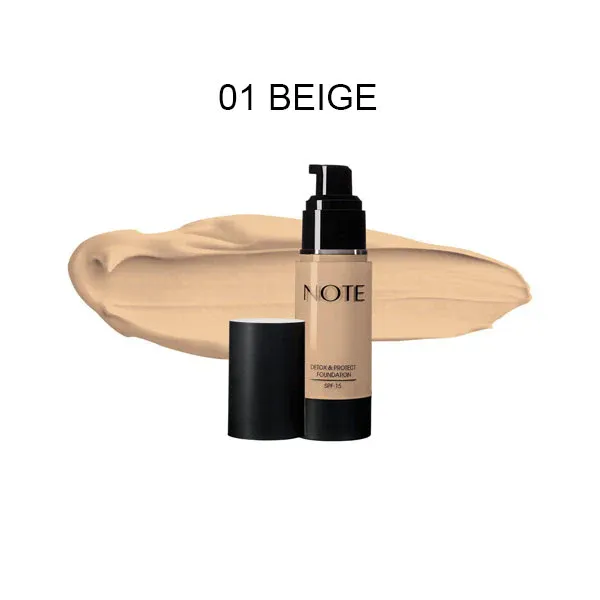 Note Detox & Protect Foundation - 01 Beige