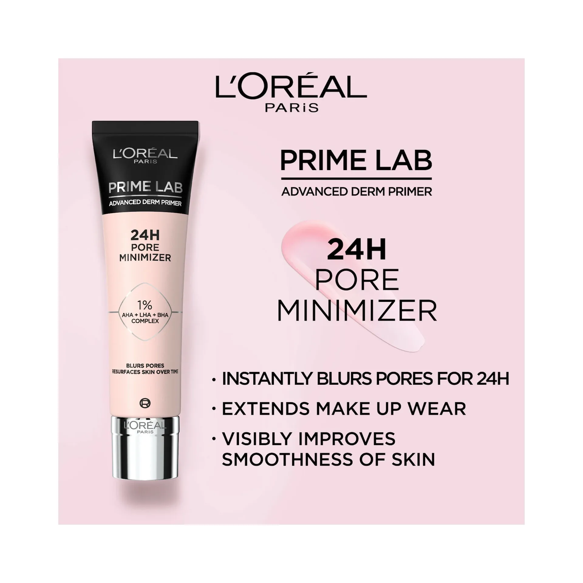 L'Oréal Paris Prime Lab 24H Pore Minimizer - Primer për Minimizing Poret