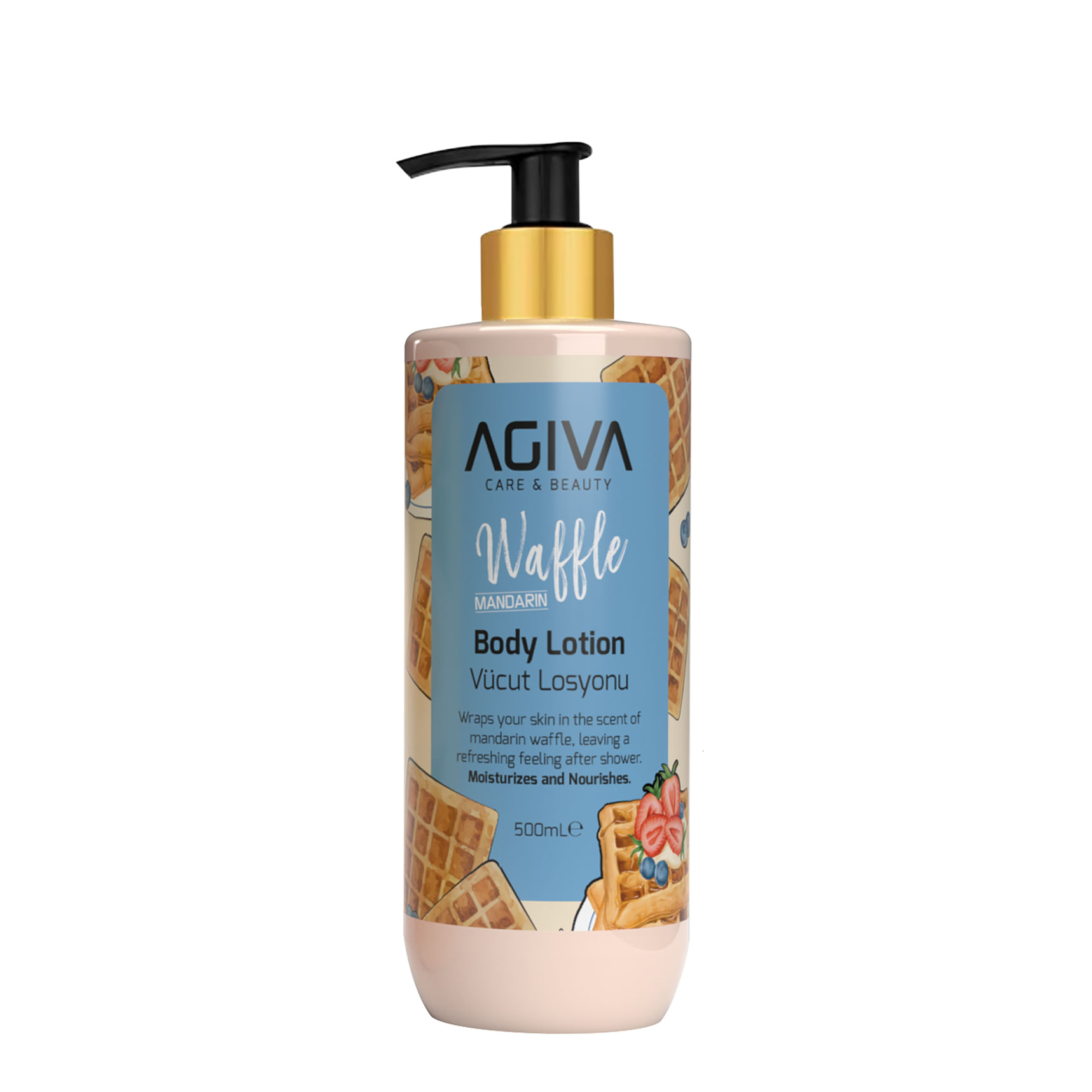 Losion trupi Agiva, Mandarin Waffle, 500ml