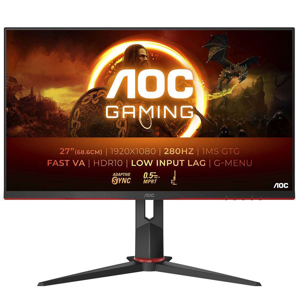 Monitor Gaming AOC 27G2ZN3, 27", 280Hz, 0.5ms, HDMI, DP