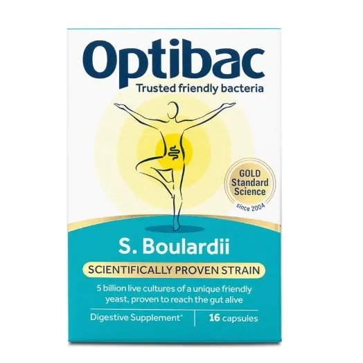 Kapsula Optibac S. Boulardii, 16 copë