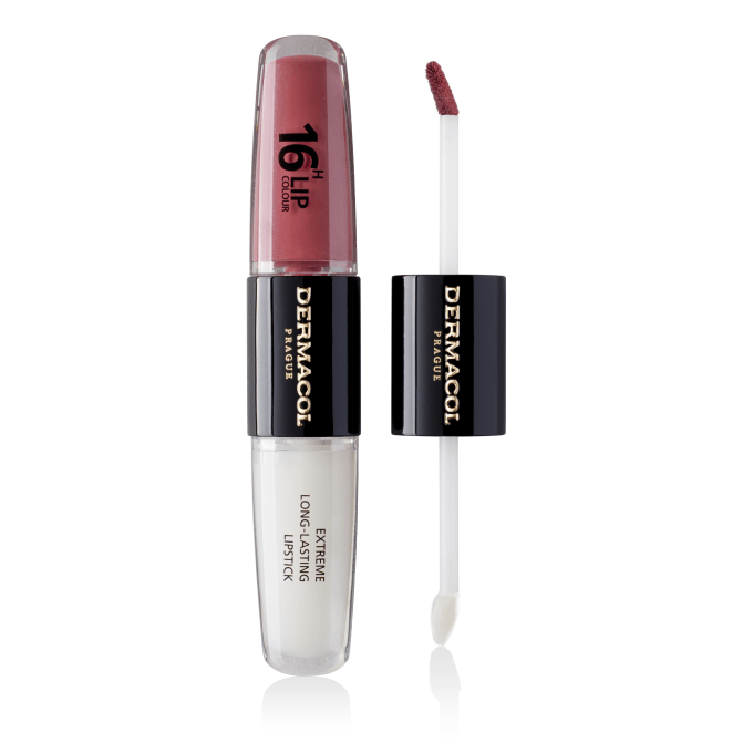 Buzëkuq i lëngshëm Dermacol 16H Longlasting, No.12, 4ml+4ml