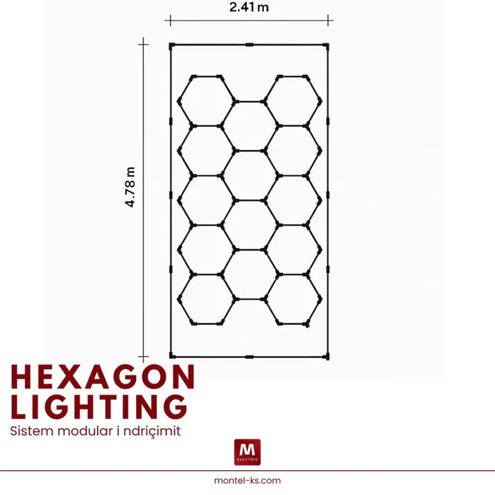 Set Hexagon 2.41 x 4.7 m |SET14M|