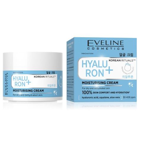 Krem hidratues + Hyaluron, Eveline Korean Rituals,  50 ml