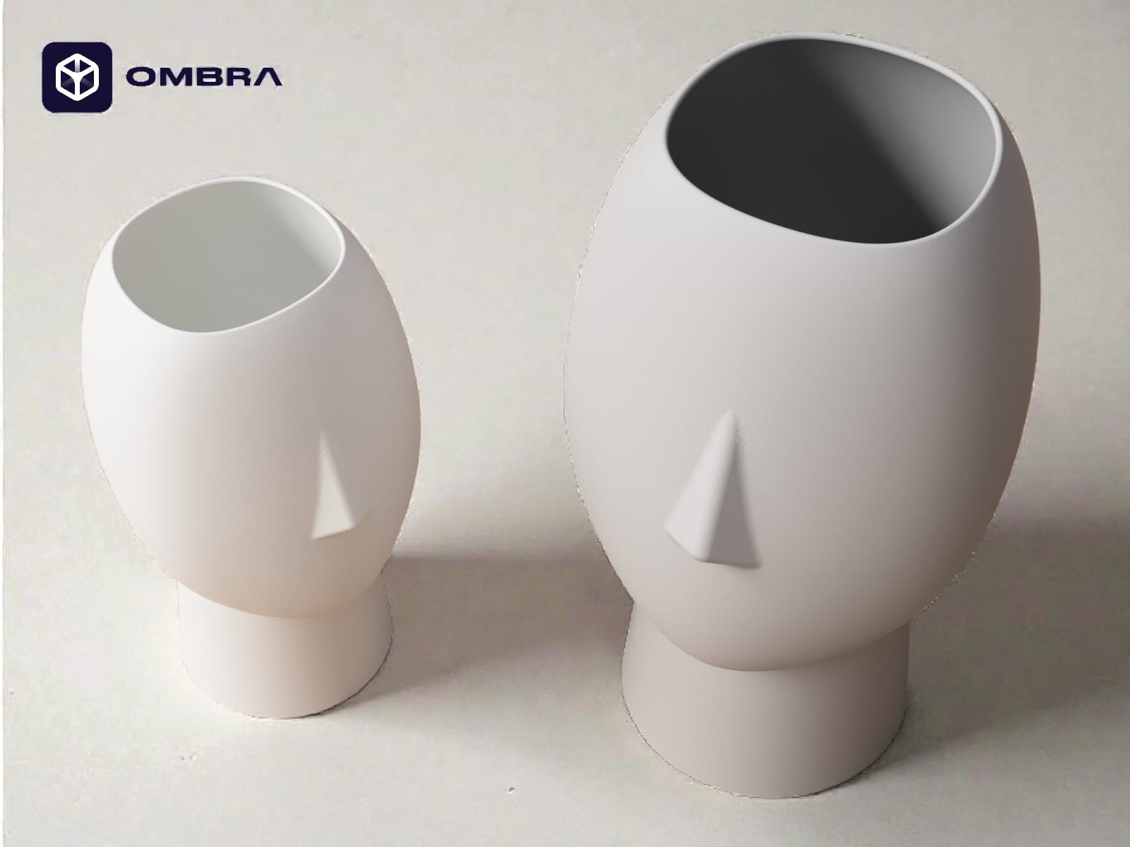 Vazo dekorative Ombra dhe Kreative Modern Face Vase
