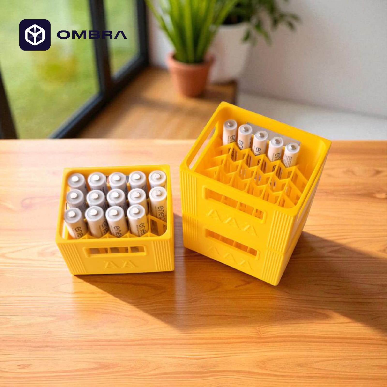 Organizues baterish Ombra Stackable Battery Crates AA